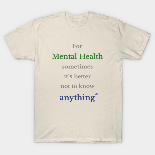 Conserve your mental health T-Shirt by Cavaleyn Designs